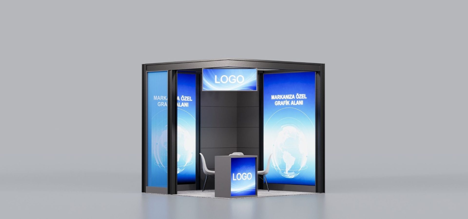 3×3 m | 9 m² | 2 Açık Cephe